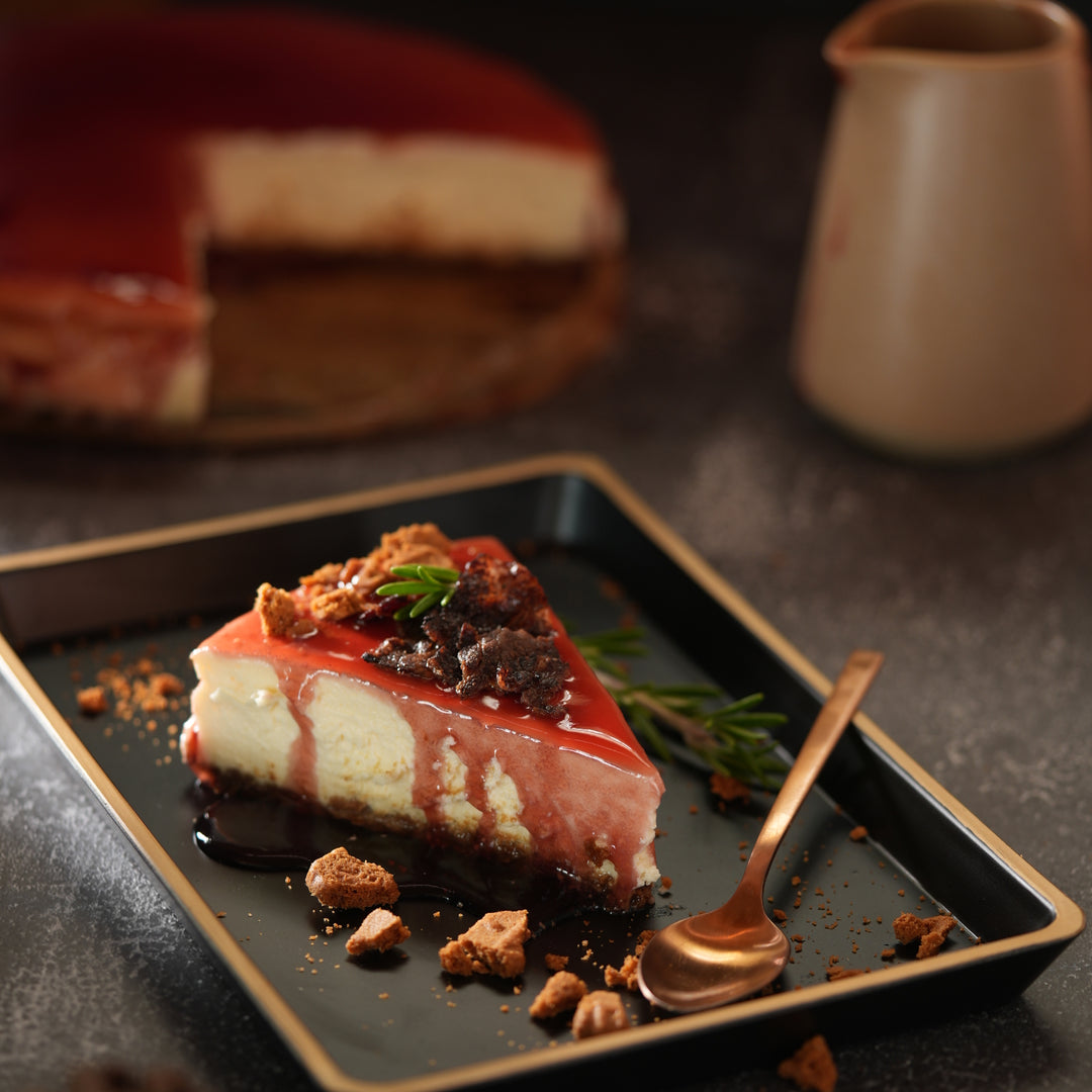 CHEESECAKE MIT WAGYU BRESAOLA